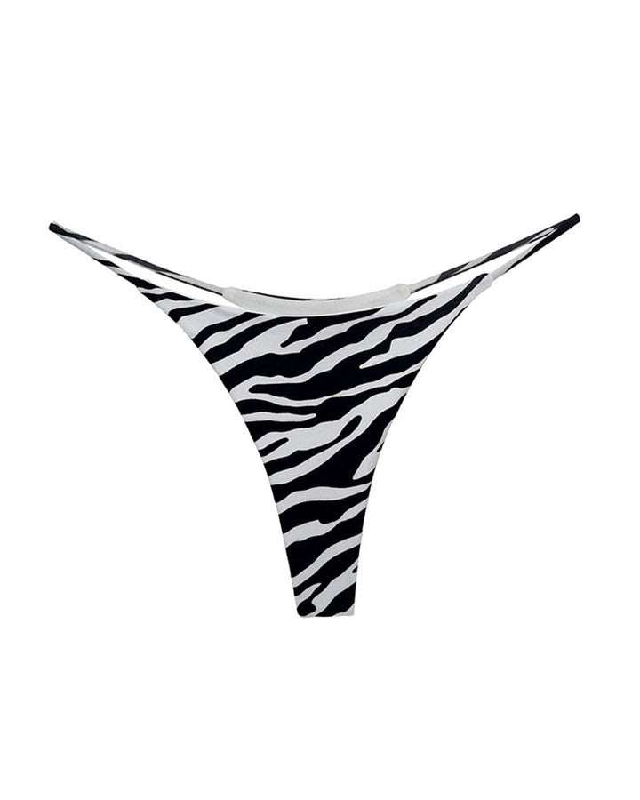 Double-Layer String Cotton T-Back Thong – FloralShe
