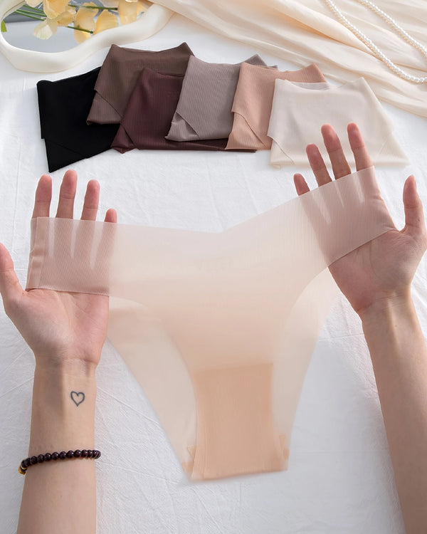 ملابس داخلية نسائية بلون صلب، سريعة الجفاف، بدون درزات، قابلة للتنفس