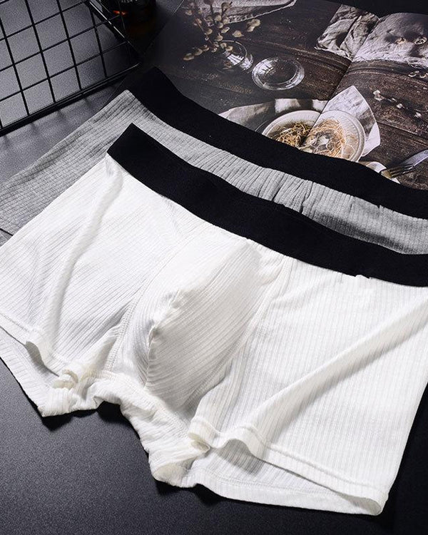 Cuecas elásticas para homem com cintura elástica, blocos de cor e respirabilidade