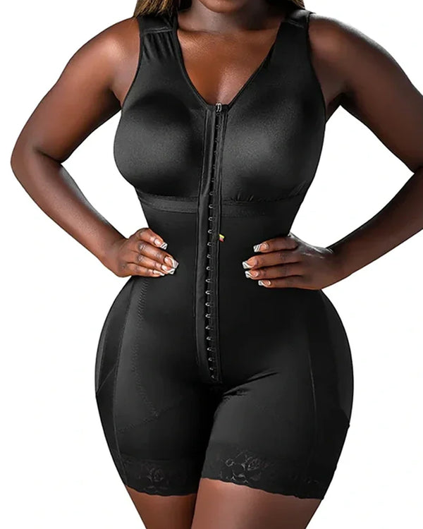 Roupa modeladora pós-operatória para abdominoplastia e elevação de ancas feminina