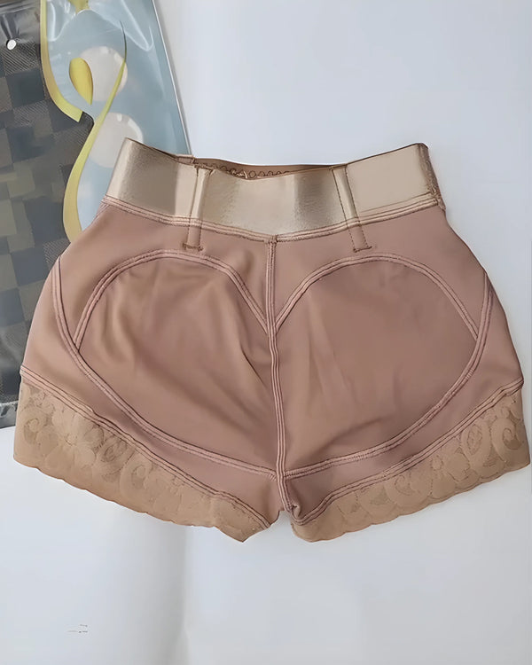 Panties moldeadores de encaje de talle alto para mujer