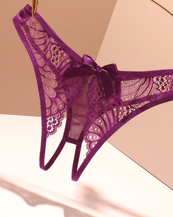 Tanga Sexy Elástico Sem Entremeio em Renda