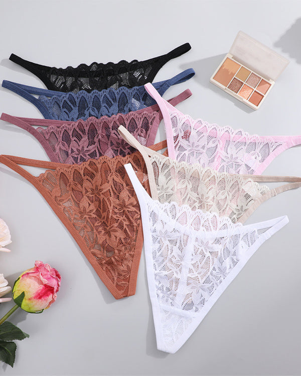 Low-Rise Breathable Lace Sexy Seamless String T-Back