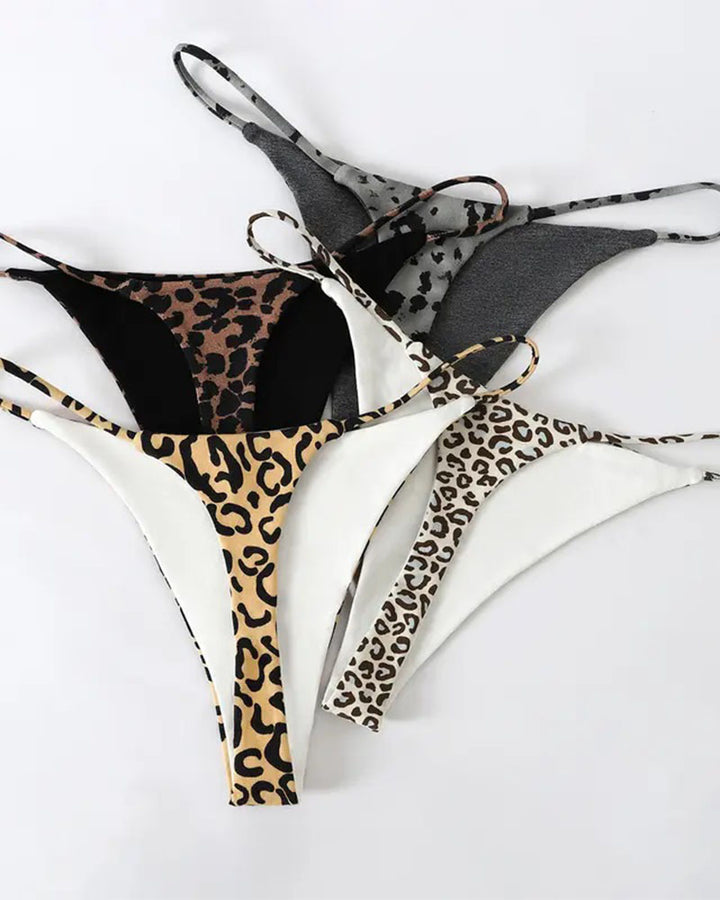 Double-Layer String Cotton T-Back Thong – FloralShe