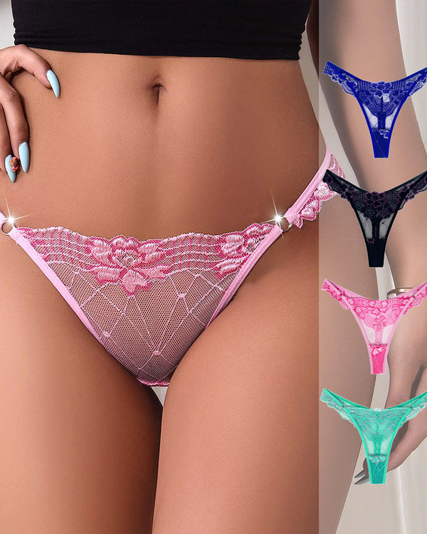 Lace Floral Sexy Comfortable Breathable Thong