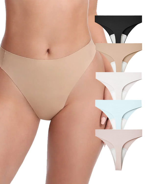 Tanga sem costuras modeladora à prova de cameltoe para mulher